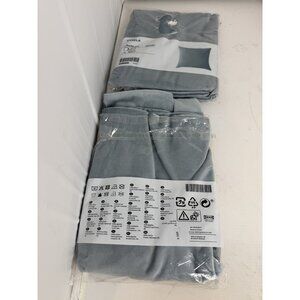 IKEA SANELA Pillow Cushion Cover 20x 20" Lt Blue/Gray Velvet 340.717.39 NEW